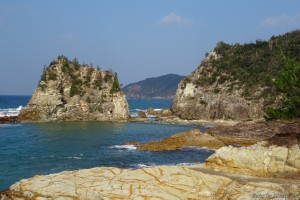 海水浴場だが・・・ 昔に比べて砂浜が・・・